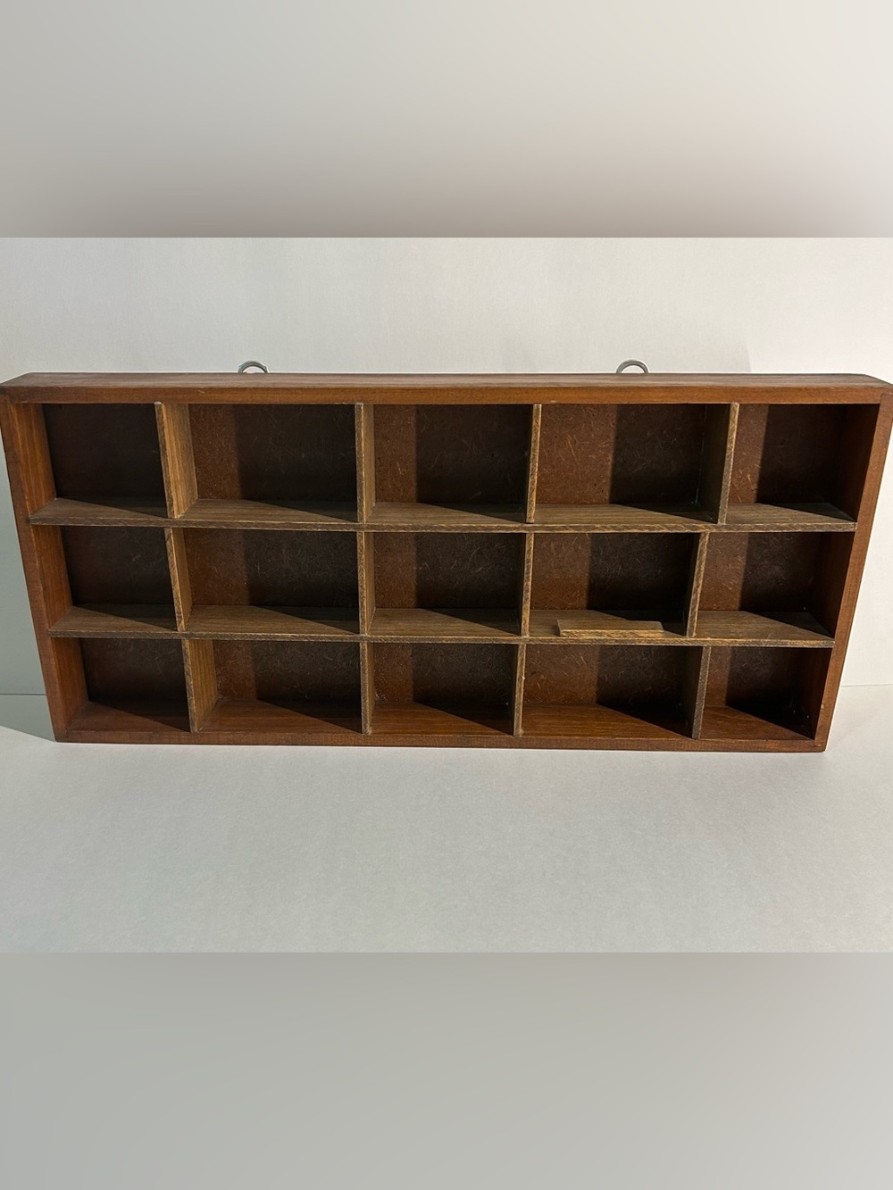 Wooden Hanging Compartment Display Box 15 Compartments